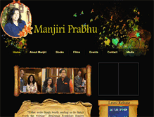 Tablet Screenshot of manjiriprabhu.com